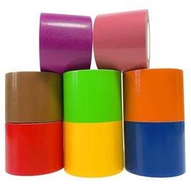 LYLTECH Rainbow Colored Duct Tape 8 Rolls,Colorful Duct Tape,Heavy Duty Rainbow Tape Colored Tape Variety Pack,Arts & Crafts and DIY,Waterproof,Tear by Hand,Great for Packaging, 1.5 in x 22 ft