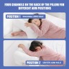 HOMBYS Side Sleeper Pillow with Arm Hole, Shredded Foam Shoulder