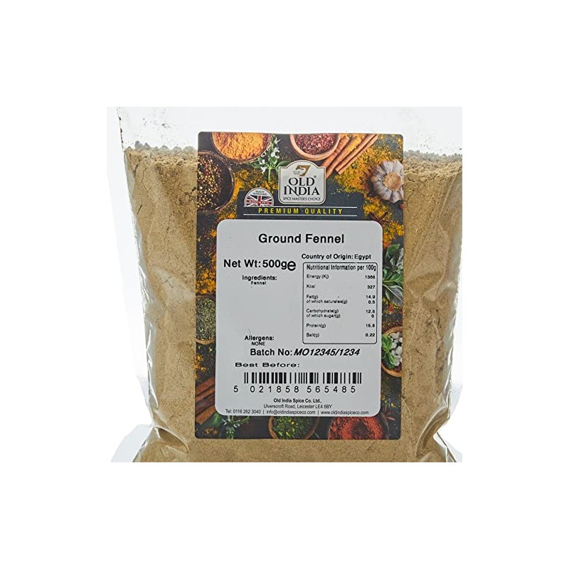 Old India Ground Fennel 500 g