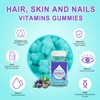 Hair Skin and Nails Vitamins Gummies,5200 mcg Biotin Vegan Chewable