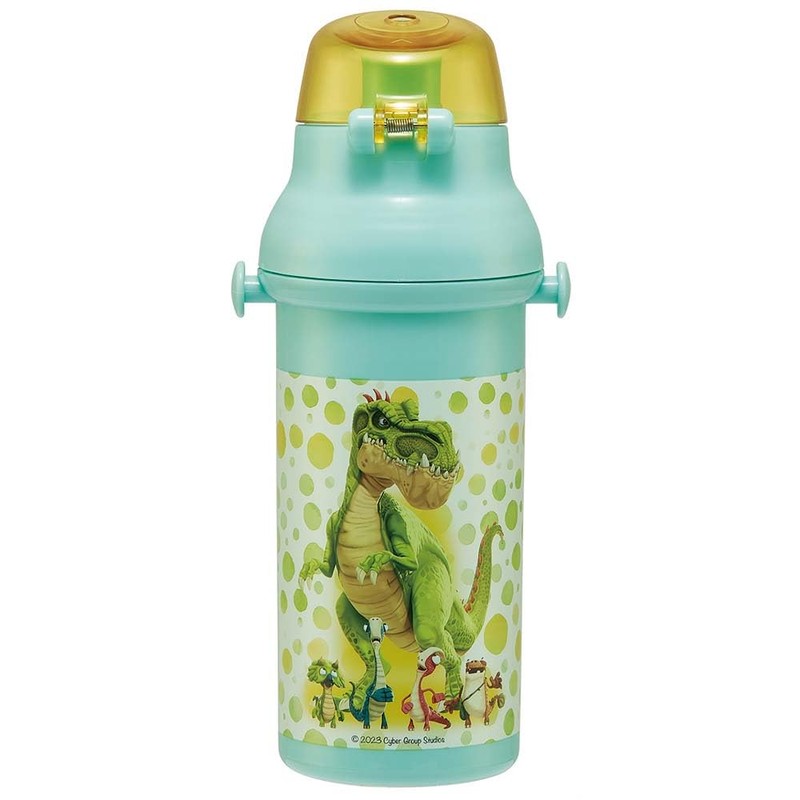 Skater Children's Plastic Water Bottle 480ml One-Push Open/Close Antibacterial Child-Friendly