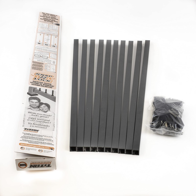 Titan Snap 'n Lock Baluster Kits - Square - Alum