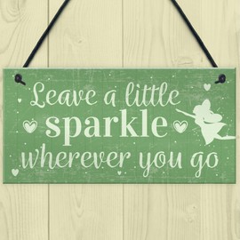 RED OCEAN Garden Sign Garden Shed Fairy Plaque Friendship Best Friend Motivational Birthday Gift