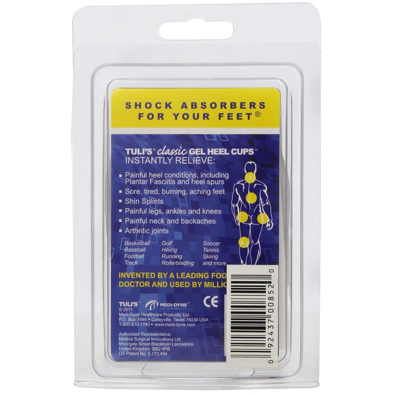 PediFix Tuli's Heel Support Heel Cup Gel Heel Protection Cushion