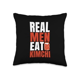 Real Men Eat Their Cabbage Fermented Korean Fermented Food Throw Pillow