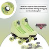 Sure-Grip Boardwalk Outdoor Roller Skating Wheels - Key Lime