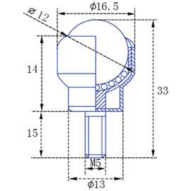 Gonnely Swivel Castors, Pack of 10 Ball Swivel Castors, Movable Castors for Furniture, Trolley Wheels with PU Rubber Wheels for Furniture (Nylon Ball)