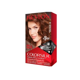 Revlon Colorsilk Beautiful Color, Medium Golden Chestnut Brown [46] 1 ea(Pack of 10)