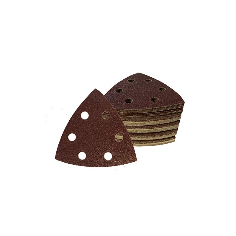 Delta Sanding Triangles │50 Pieces │ 6-Hole │ 93 x