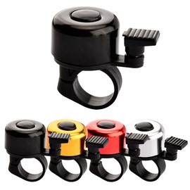 Ruayia Bicycle Bell Mountain Bike Retro Mini Bicycle Bell Cycling Bicycle Bell Crisp Sound 120 dB for Adults Children Boys Girls - Black