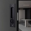 AcxdJnye 6.3” Privacy Pocket Door Lock Hardware with Key Double