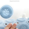 VSUSN Shower Mat, Round Shower Mat, PVC Bathroom Mat, Non-Slip