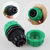 REBECASKYENS 8 Pcs Green Plastic Hose Pipe Quick Connectors, Fittings