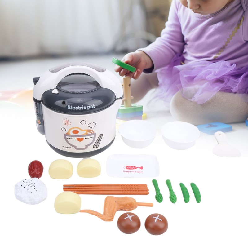 Kids Rice Cooker Toy Plastic Simulation Children Kitchen Cooking Appliances
