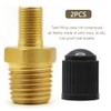 Aoyswuz 2 Pcs Brass Tank Fill Valve 1/4 Inch NPT