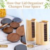 AFOROEOA 2 Pack Mason Jar Lid Organizer (Wide Mouth &