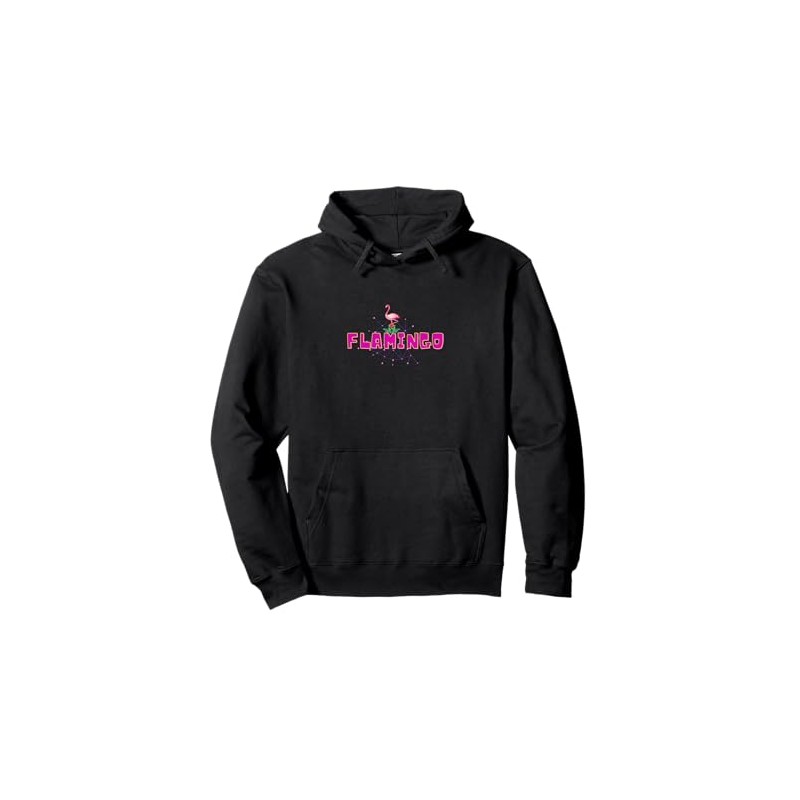 Pink Flamingo Pullover Hoodie
