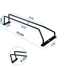 eastbao 10.6in black 2pack Wine Glass Rack Under Cabinet Shelf Glasses Holder Storage with Drying Stemware Rack Under Counter Wine Glass Holder Metal Hanger