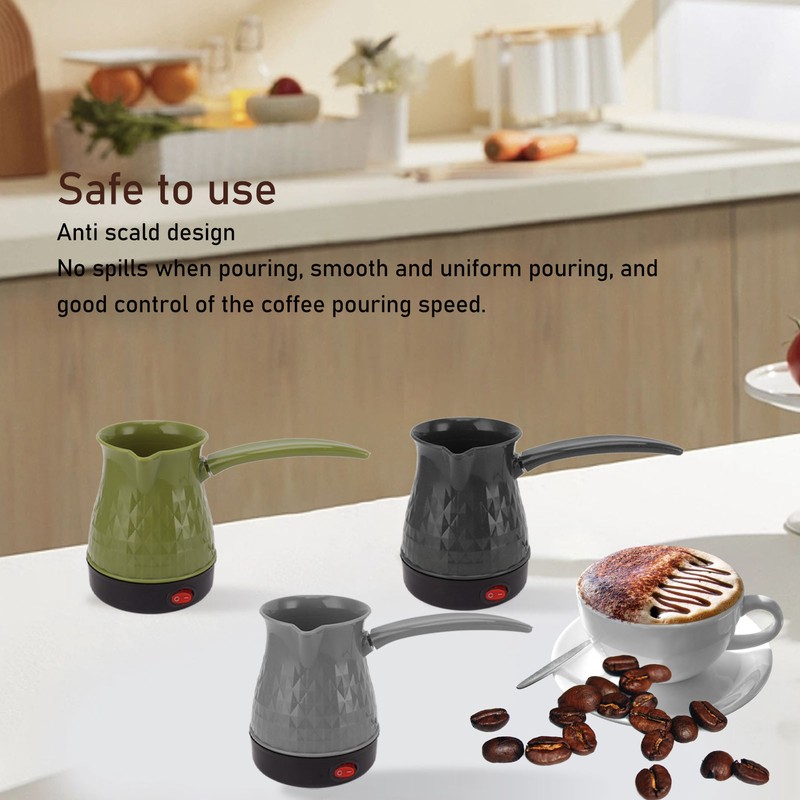 500ML Electric Coffee Pot Fast Heating Dual Protection Portable Coffee