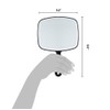 ForPro Professional Collection Premium Hand Mirror with Handle, 6.3" W