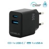 Mobilis Wall Charger Black 30W