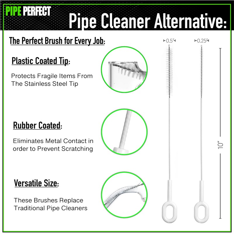 P.Perfect | Mini 6pcs Brush Pack | Non-Scratching | Pipe