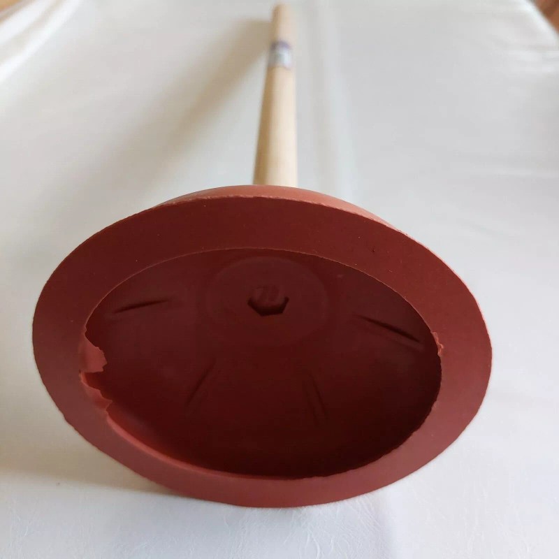 AquaPlumb Aqua Plumb Red Plunger 5 in Wooden Handle