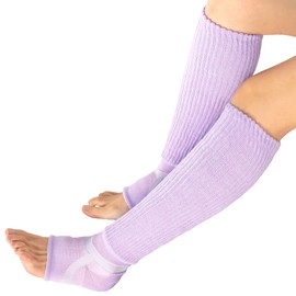 サイプラス アシツラーヌ おやすみ用ふくらはぎサポーター 夜間ツリ対策 もこもこ立体編み 足首部分テーピング構造