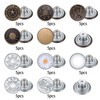 HexinYigjly 50 Pcs Jean Buttons Replacement No Sew, 17mm Replacement