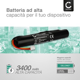 CELLONIC 1x Batteria per Altoparlante Compatibile con Bang & Olufsen BeoPlay A2, BeoLit 17, BeoLit 15S – (3400mAh, 7.4V)