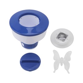 Floating Mini Chemical Dispenser Adjustable Plastic 600 Mah Floating Chlorine Dispenser for Spa Hot Tub Small Pools Butterfly Lamp