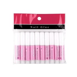 UK BEAUTY SUPPLIES 10 Pcs 2g Bottles Extra Strong Super Strong Quick Dry False Fake Nail Glue For Nail Tips Rhinestones Nail Art Decoration Nail Glue - Professional Salon & Home Use