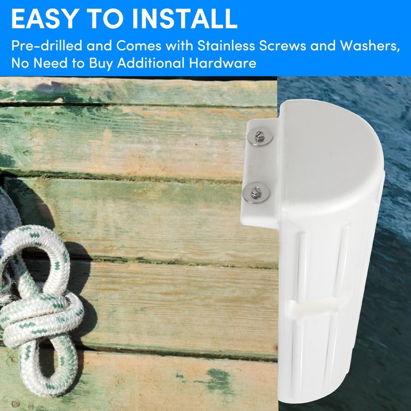ORLANG 2Pack Dock Bumper Fender, Inflatable Dock Protection for Edging,