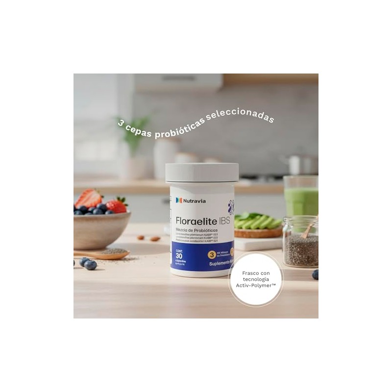 Probióticos Floraelite Lactobacillus Plantarum y Pediococcus NUTRAVIA