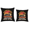 Tritooning Tritoon Boating Captain Tritoon Boat Throw Pillow