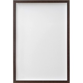 3.5x5 Brown Walnut Shadow Box Frame | 3/4" of Depth - Lots of Display Room for Jerseys, Keepsakes, Objects, & Memorabilia | UV Resistant Acrylic and Acid Free Backing | Includes Hardware