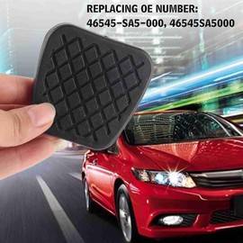 Brake Clutch Pedal Pads, 1 Pair of Brake Clutch Pedal Pad Rubber Cover for Honda Civic Accord Cr V Acura 46545 SA5-000