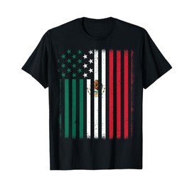 Mexican American Flag Kids Men Women Mexico Independence Day T-Shirt