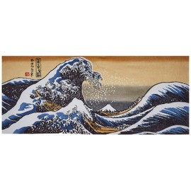 Chusen-Dyed Hand Towel, Handkerchief, 14.6 x 38.6 inches (37 × 98 cm)