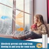 Window Insulation Kit, 63 × 394 Inch Plastic Window Coverings
