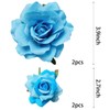 Topbuti Rose Hair Clip Flower Hairpin Rose Brooch Floral Clips,