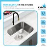 KABCO 23 Inch Stainless Steel Single Bowl Classic Kitchen Sink,