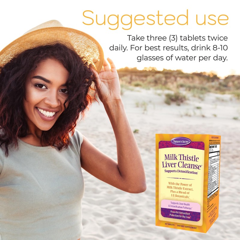 Nature's Secret Milk Thistle Liver Cleanse - Supports Healthy Liver