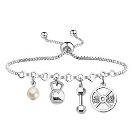 MAOFAED Personal Trainer Gift, Fitness Instructor Bracelet, Gym Workout Jewelry, Fitness Trainer Gifts CA