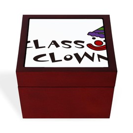 CafePress Class Clown Memory Keepsake Jewelry Box, 5"x5"x3.75"