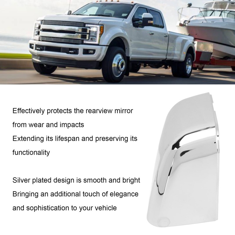 Mirror Cover Cap Plated Silver Rear View Mirror Cover Cap