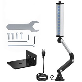 LED Machine Work Light 120V 16W Waterproof Aluminum Alloy Long Arm for CNC Lathe Drill Table Industrial Lighting