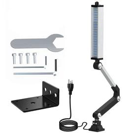 LED Machine Work Light 120V 16W Waterproof Aluminum Alloy Long Arm for CNC Lathe Drill Table Industrial Lighting