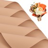 BEISHIDA 20 PCS Brown Floral Wrap Matte Floral Wrapping Paper