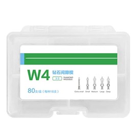 Windplusya Dental Diamond Wedges, Dental Matrix Wedge Adaptive Teeth Gap Wedge for Dental Tooth Restoration Material. (80PCS)